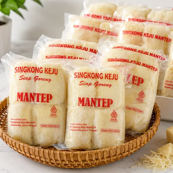 Singkong keju Sepakung dalam kemasan siap jual